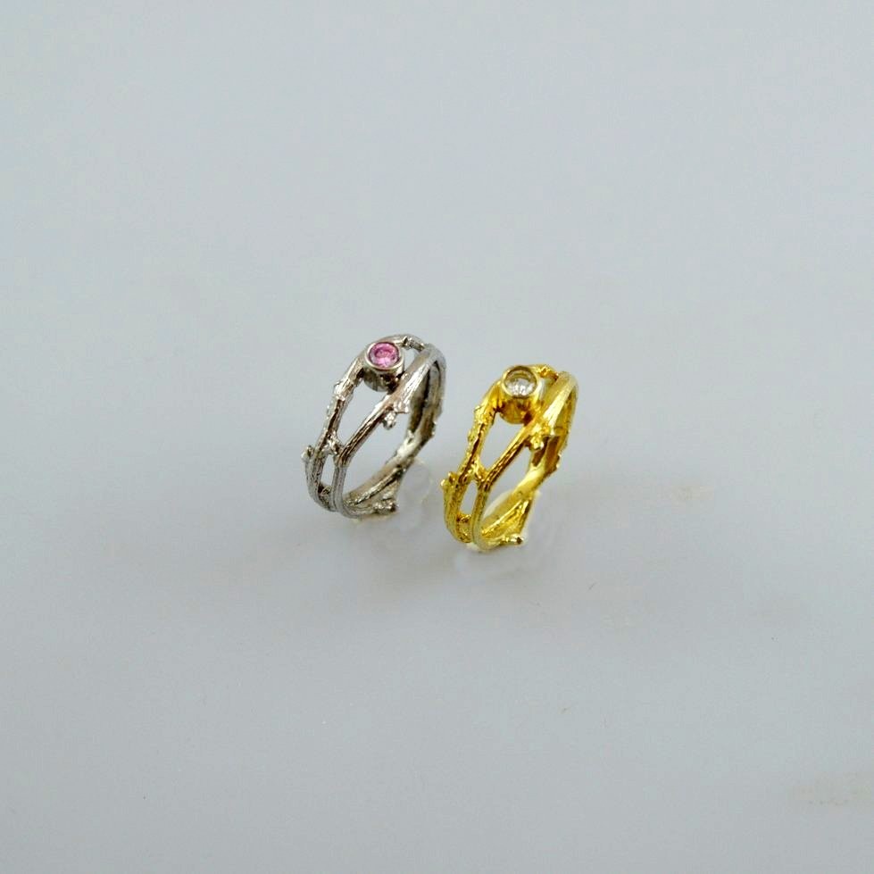 Χρυσό δαχτυλίδι 14Κ ή 18Κ μονόπετρο με διαμάντι ή ημιπολύτιμη πέτρα
