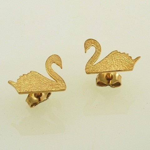 Silver earrings 925 gold plated